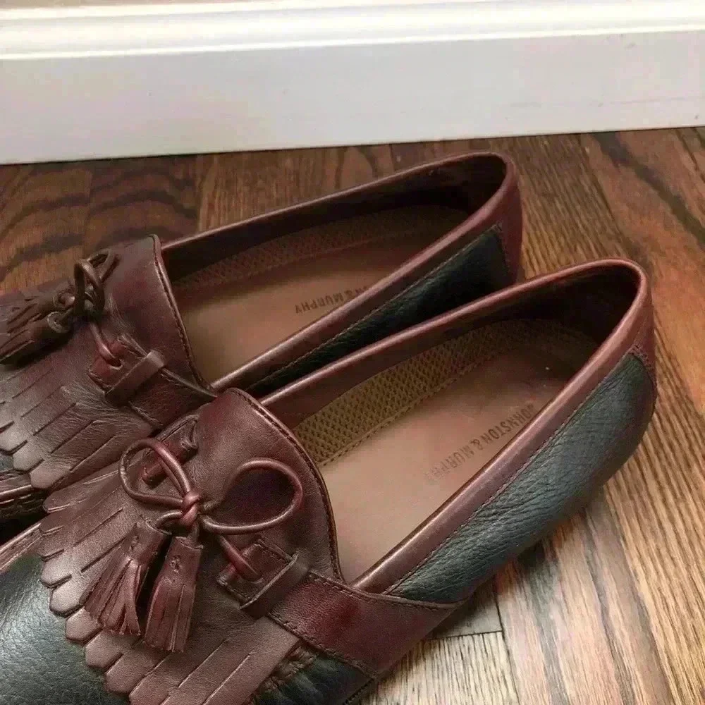 Johnston & Murphy Aragon Kiltie Tassel Loafter Men’s 13 M Black/Brown 20 0592